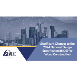 CBC Part 2 - Changes to the 2024 National Design Specification